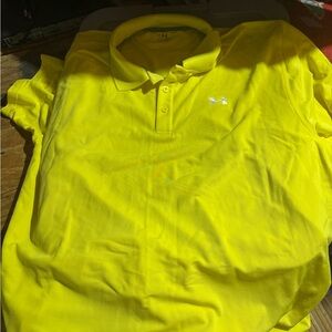 Under Armour Men's Bright Yellow Polo